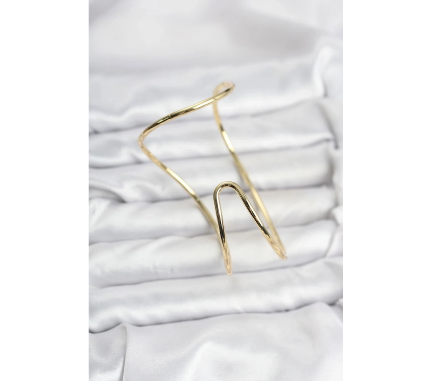 Gold Renk Pirinç El Bileziği