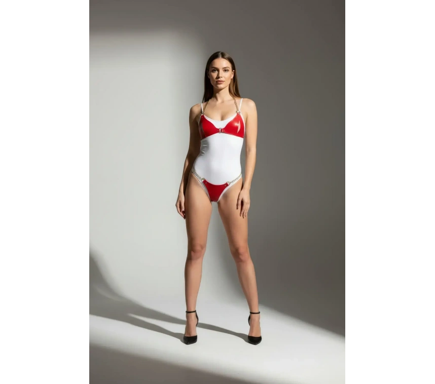 Gümüş Kadın Kemer Zincir Detaylı İnce Vücut Aksesuarı - Brf1424