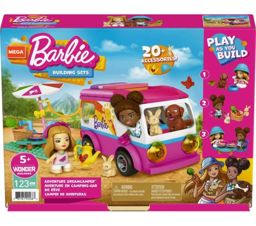 GWR35 MEGA™ Barbie®nin Mega Karavanı 123 parça +5 yaş