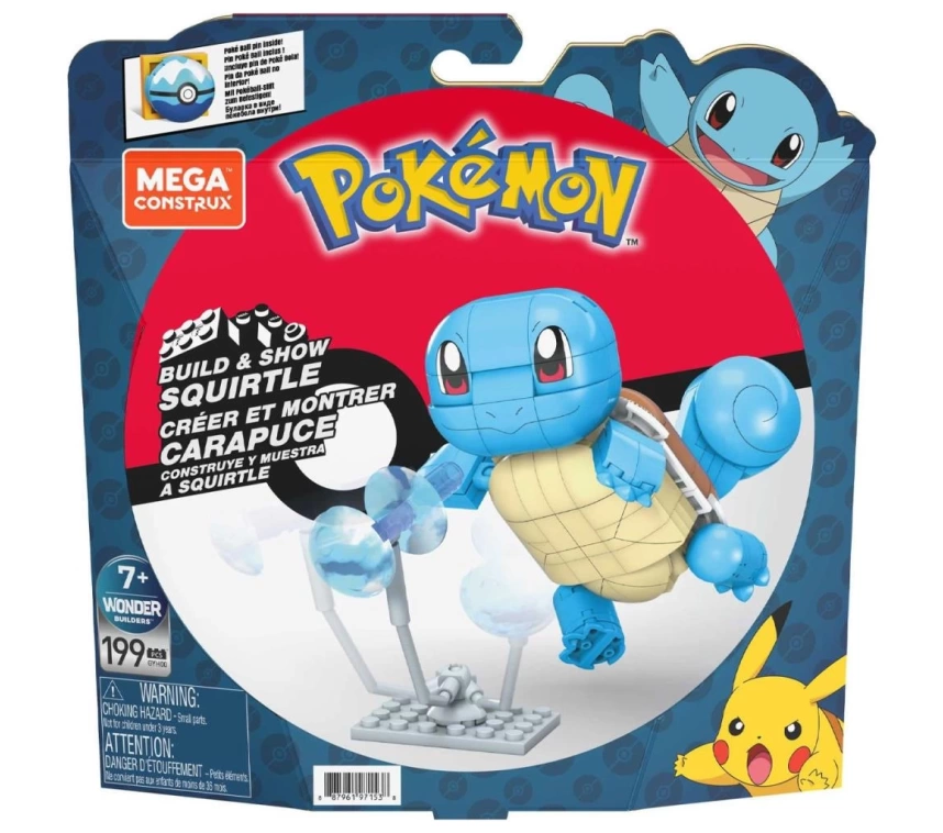 GYH00 MEGA™ Pokémon™ Squirtle - Yap ve Oyna Figürler 199 parça +7 yaş