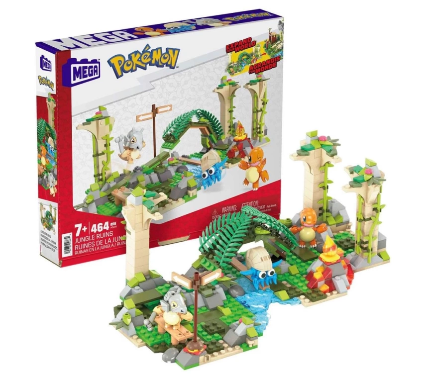 HDL86 MEGA™ Pokémon™ Jungle Ruins - Adventure Builder Antik Kent Seti 464 parça +7 yaş