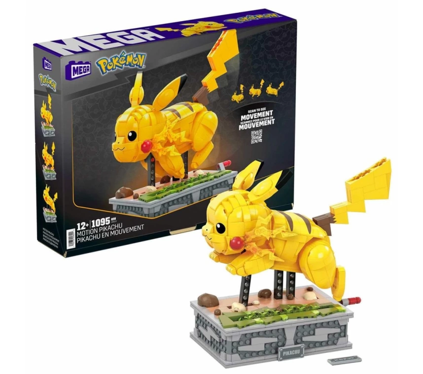 HGC23 MEGA™ Pokémon™ Motion Pikachu 1095 parça +12 yaş