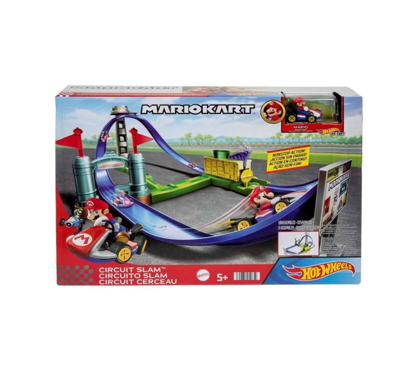 HGK59 HW Mario Kart Keskin Dönüşler Pist Seti /Hot Wheels