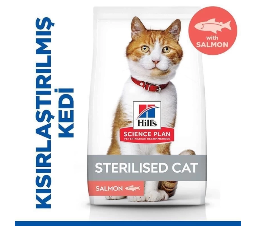 Hill's Sterilised Kısırlaştırılmış Somonlu Kedi Maması 1,5 Kg