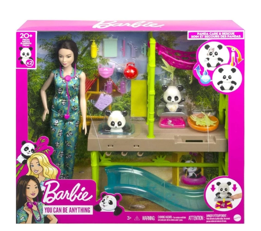 HKT77 Barbie Panda Bakımı Oyun Seti