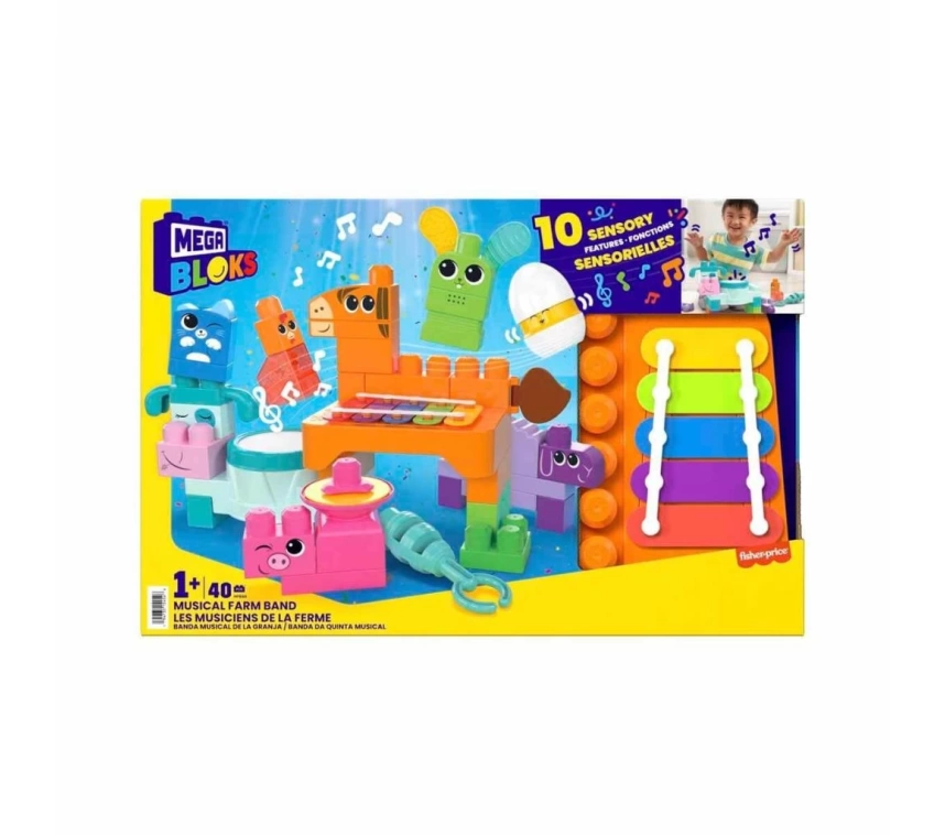 HPB46 Mega Bloks® Çiftlik Orkestrası 40 parça +1 yaş