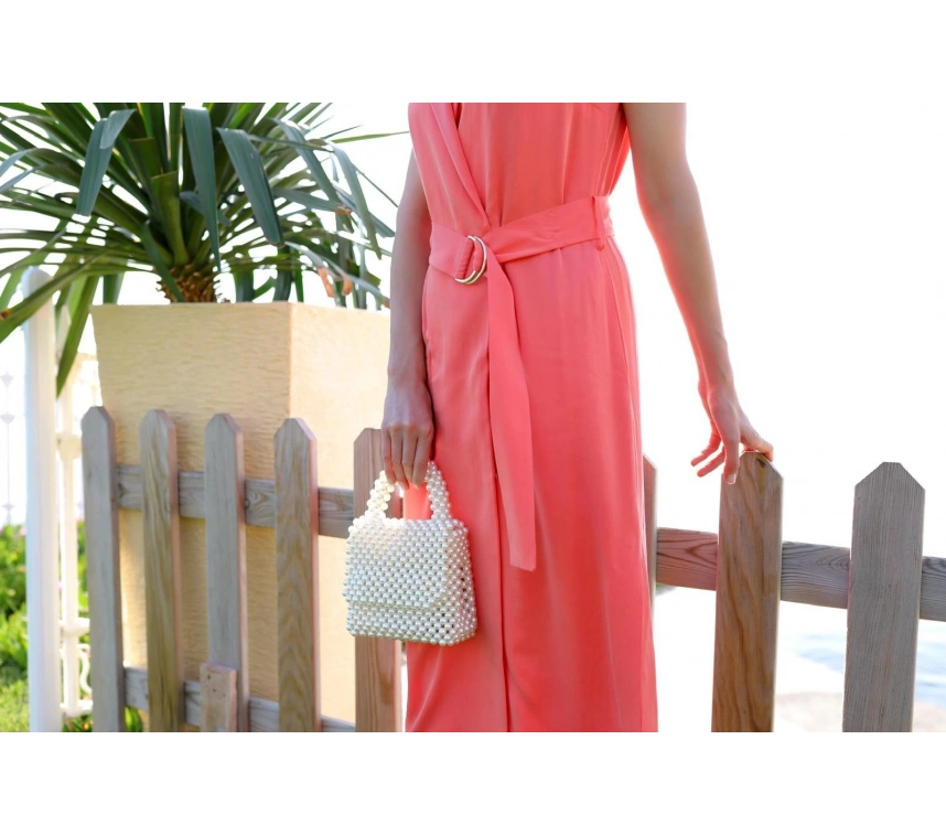 İncir el yapımı ev çantası beyaz