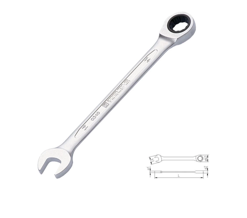 İzeltaş 0340 Cırcır Kombine Anahtar 14 mm