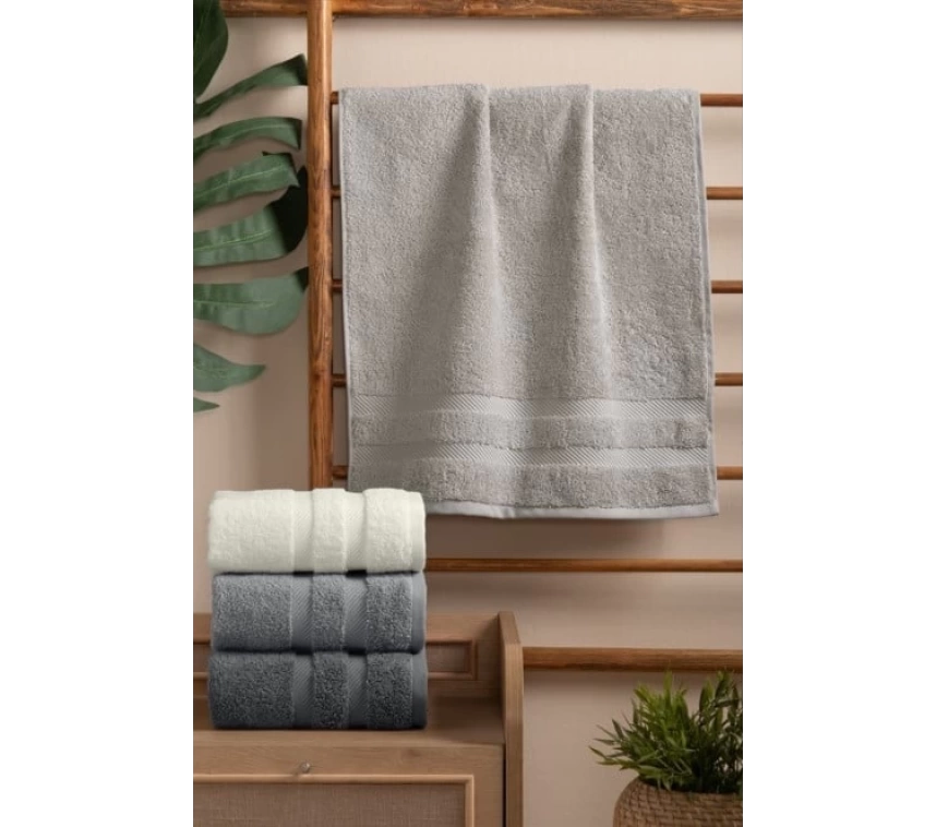 Jakarlı 4´lü 50x90 El Havlusu Nori V2