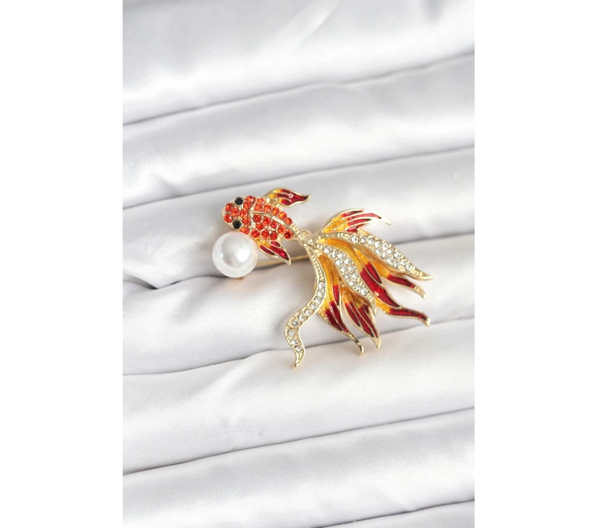 Japon Balığı Model Broş