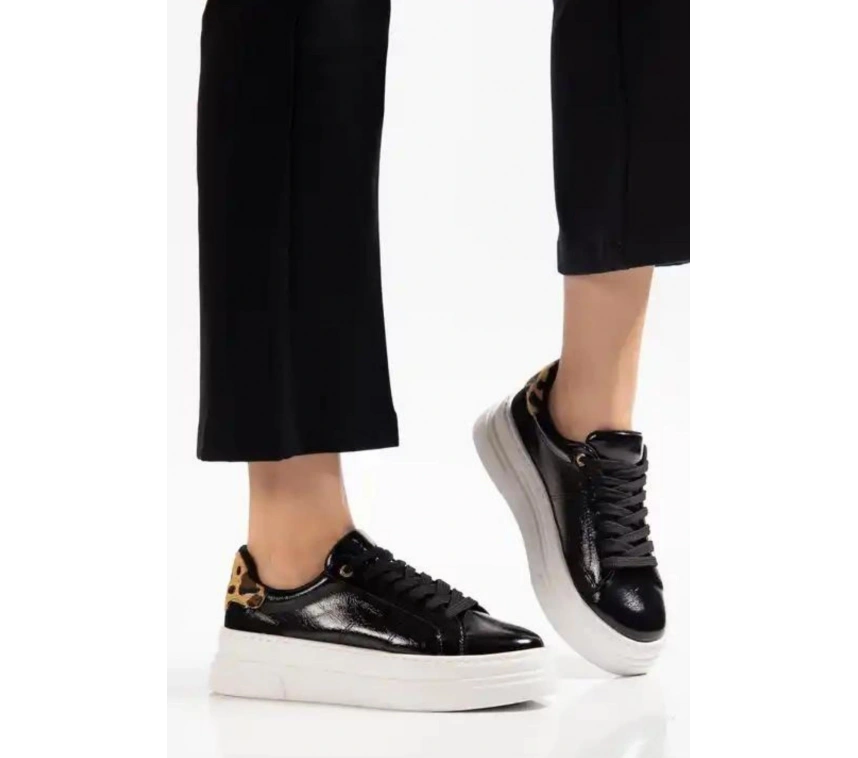 Jetan Siyah Rugan Bağcıklı Spor Ayakkabı