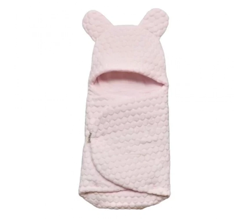 Kabartmalı Velboa Kundak  Pembe