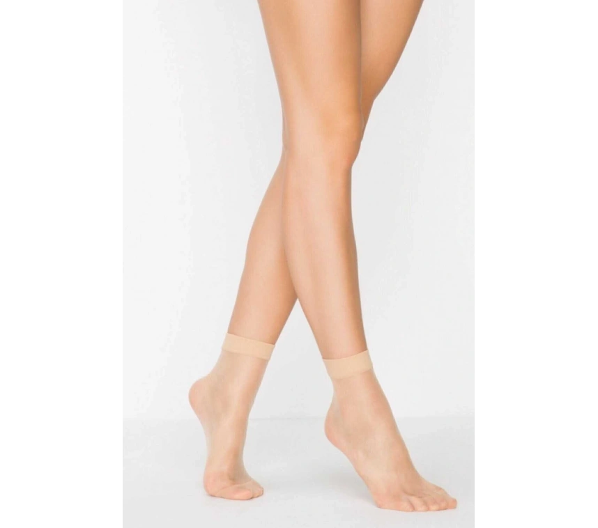 Kadın Ten Süper 15 Mat Soket Çorap Açık Ten