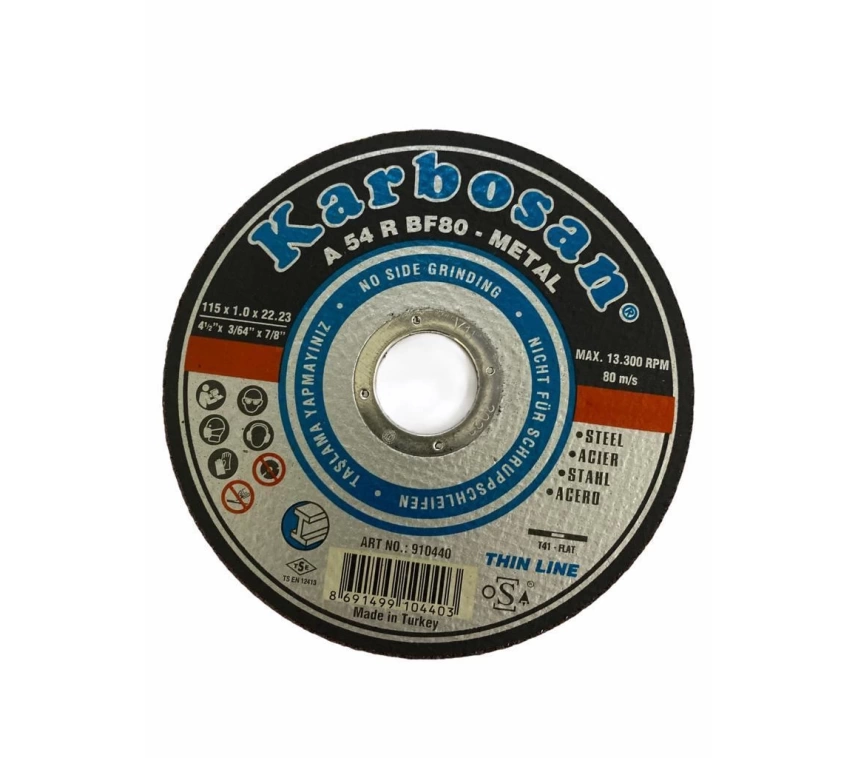 Karbosan 115X1,0X22 Thinline Metal Kesici