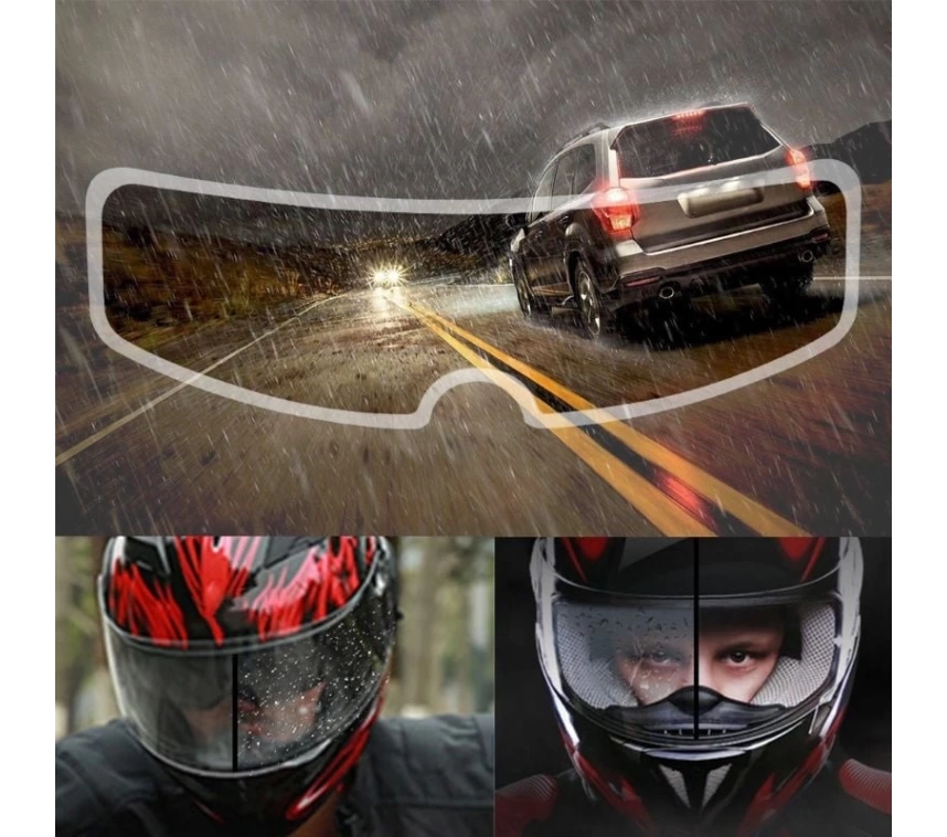 Kask Yağmur Kaydırıcı - Anti-sis Hidrofobik Film