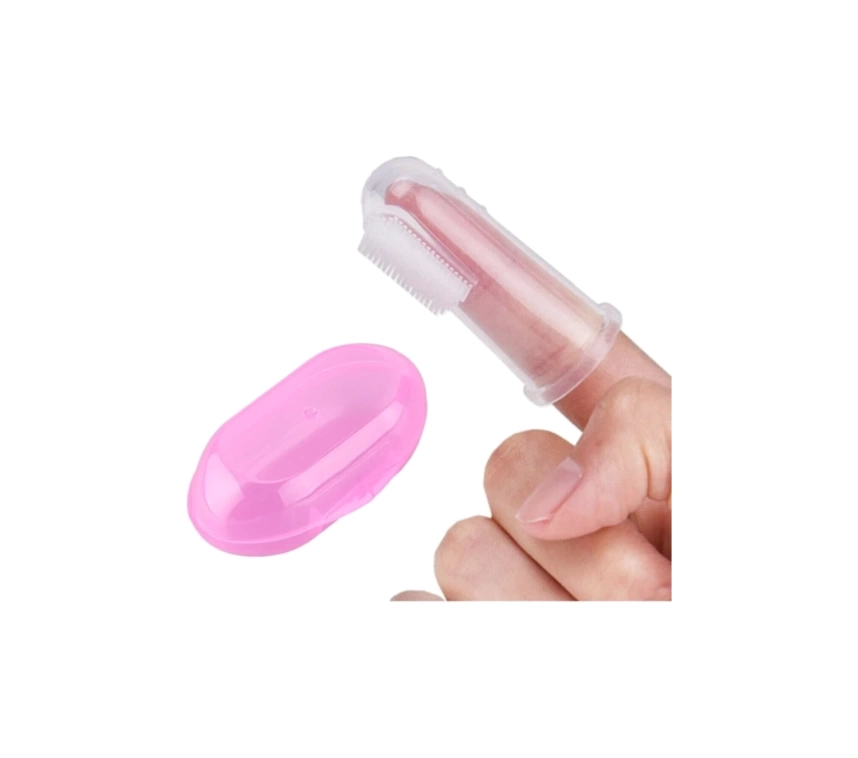 Kedi ve Köpek Parmak Diş Fırçası 5.5 cm Pembe