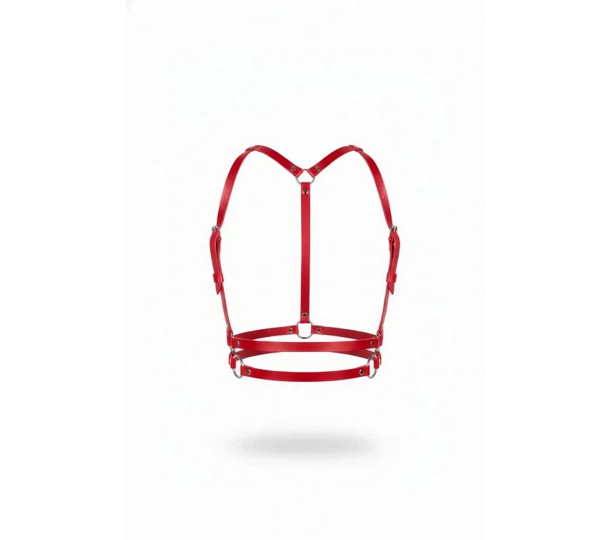 Kırmızı Kadın Kemer Halka Detaylı Vücut Aksesuarı - Brf210