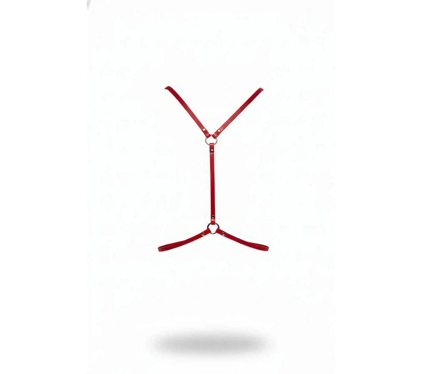 Kırmızı Kadın Kemer O Halka Detaylı Vücut Kemer - Brf202