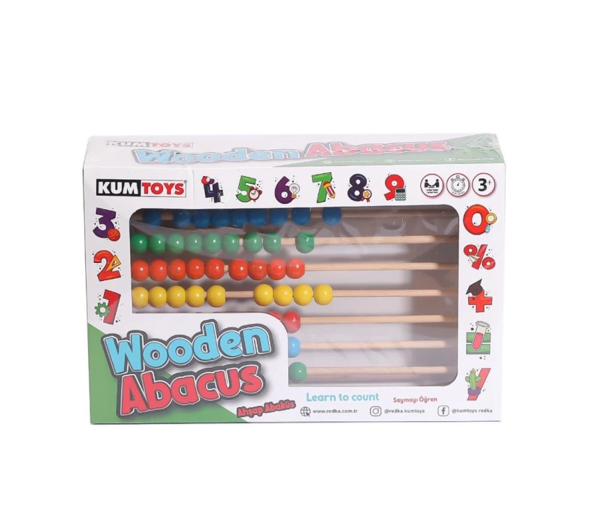 KM5632 Ahşap Abaküs -Kumtoys