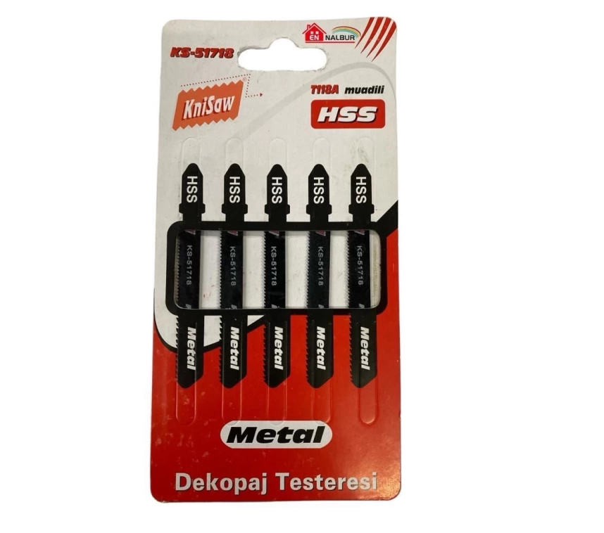 Knisaw 51718 Metal Dekupaj Testeresi 5 Parça