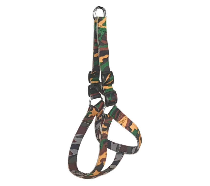 Köpek Göğüs Tasma Seti Dokuma 3 cm*70-90 cm Kamuflaj