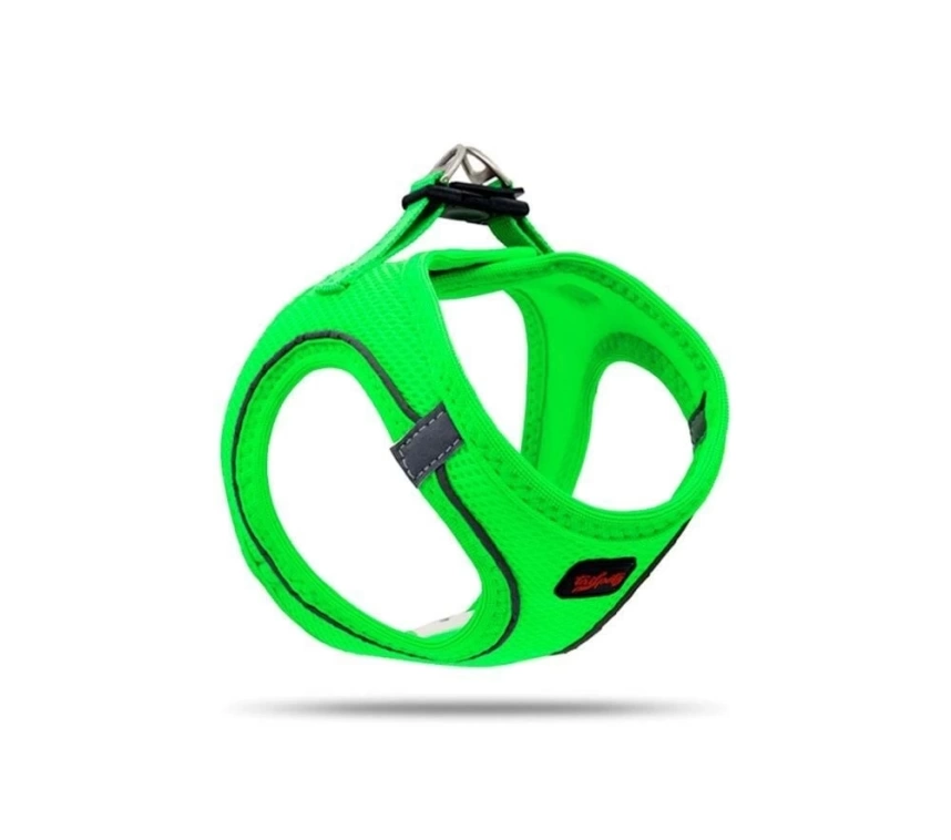 Köpek Göğüs Tasması XSmall 32x36 cm Neon Yeşil
