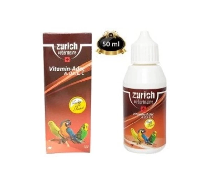 Kuş Vitamini A, D3, E, C Vitaminleri 50 ml ADEC