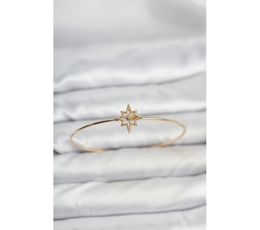 Kutup Yıldızı Model Gold Renk Bileklik