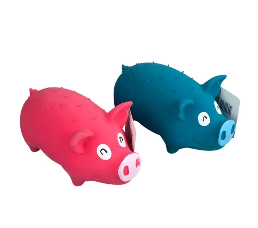 Latex Domuz Köpek Oyuncağı Sesli 21cm x 10 cm 1 Adet