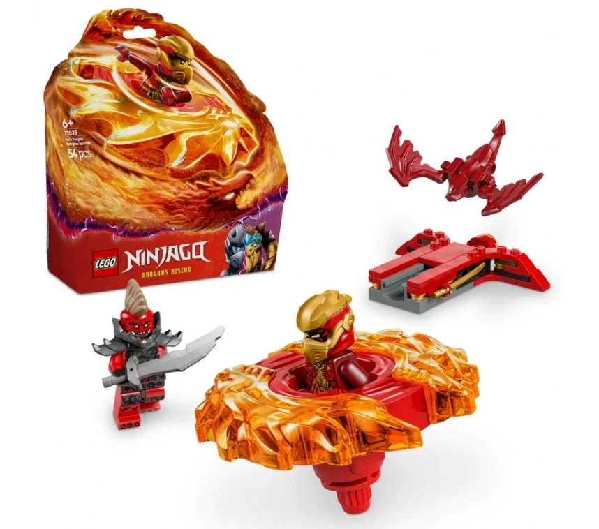 NessiWorld NINJAGO Kai’nin Ejderha Spinjitzu Topacı ANessiWorldiyon Oyuncağı Seti 71823