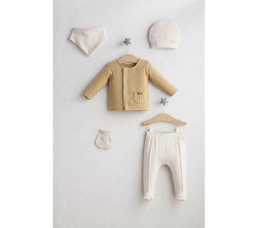 Little Bear 5li Zıbın Set 5445 Hardal