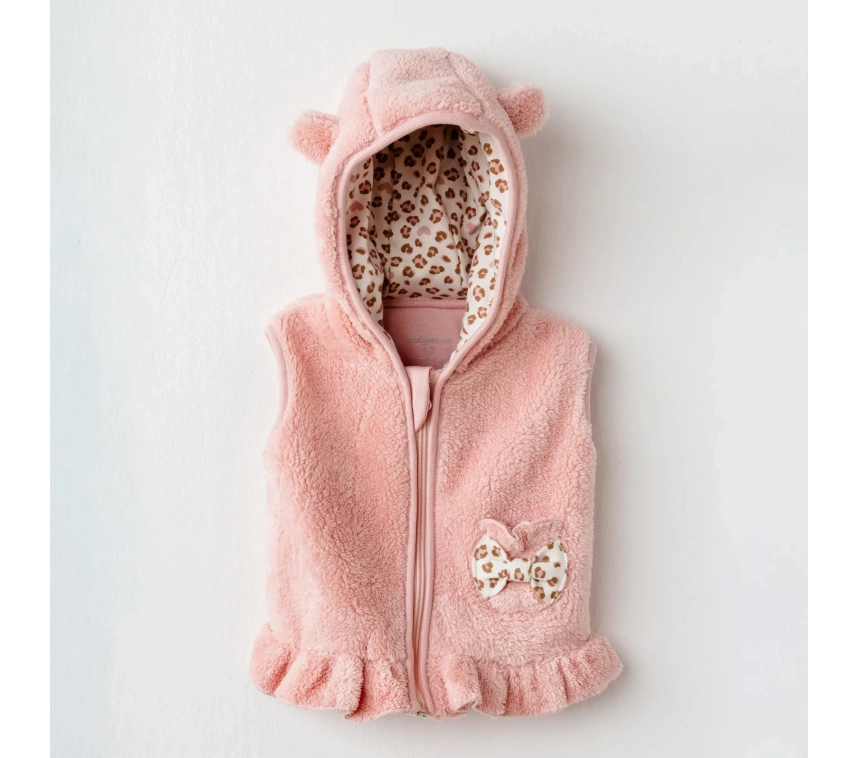 Little Leopard Yelek Pink