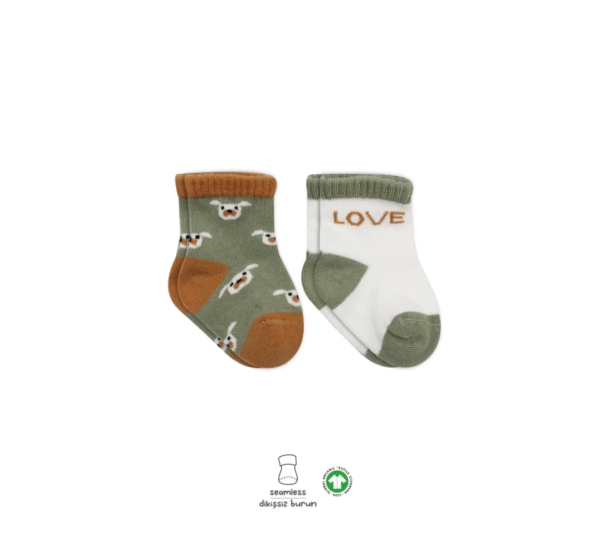 Love Dog Penye Soket Çorap 2li  Nil