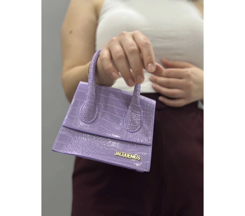 luxe lila cilt çanta