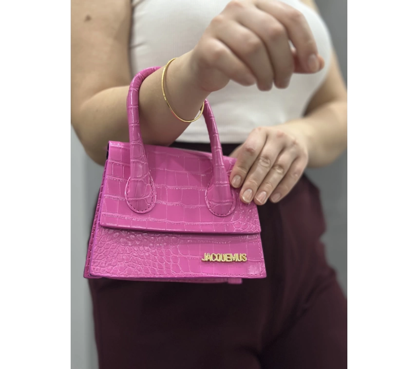 Luxe pembe cilt çanta