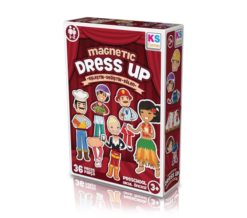 MD174 KS, Magnetic Dress Up - Eşleştir・Değiştir・Eğlen / +3 yaş