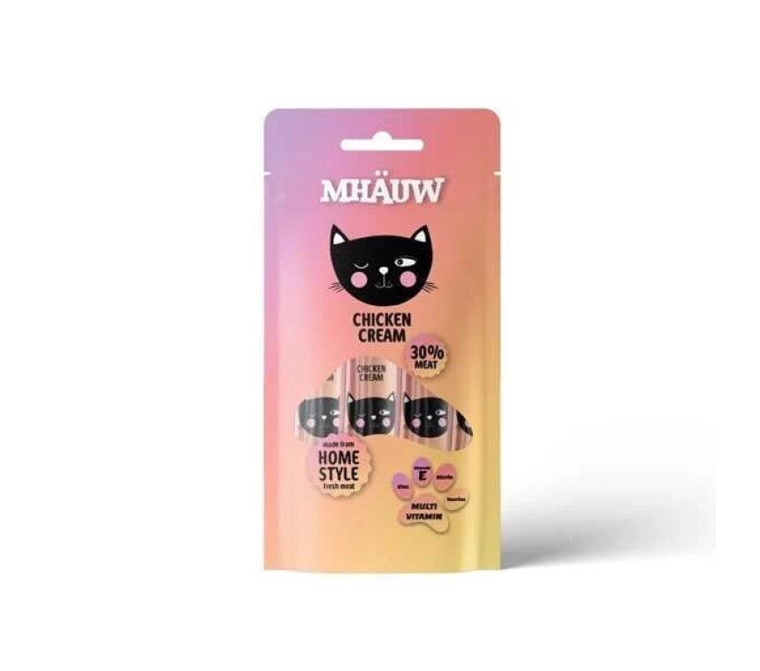 Mhauw Tavuklu Multi Vitaminli Kedi Ödül Maması 4x15 Gr