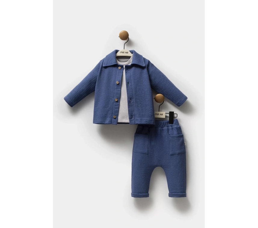 Moi Noi Ceketli Takım Mnb5321 Navy Blue