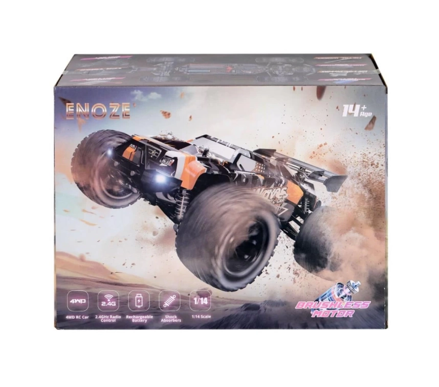 Nessiworld 001E Kumandalı 4x4 Fırçası Motor 1:14 Gaser Arazi Aracı -Gepettoys