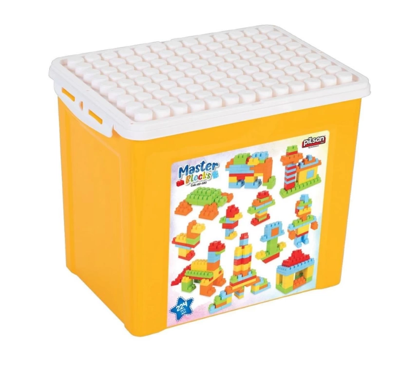 Nessiworld 03 582 Master Blokları 224 Parça 21 lt Saklama Kabında -Pilsan Oyuncak