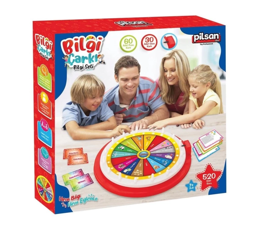 Nessiworld 03 701 Bilgi Çarkı Bilgi Seti -Pilsan Oyuncak