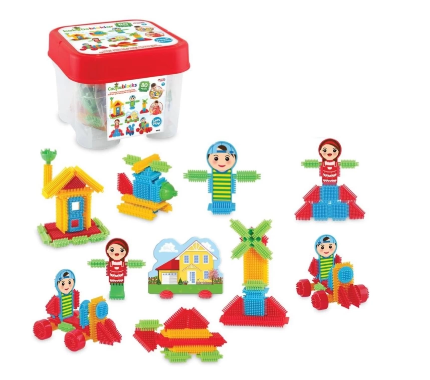 Nessiworld 03316 Kaktüs Blokları 80 Parça -Dede