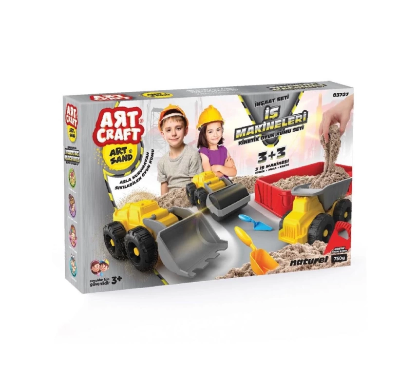 Nessiworld 03727 İş Makineleri Kum Seti 750 gr -Dede