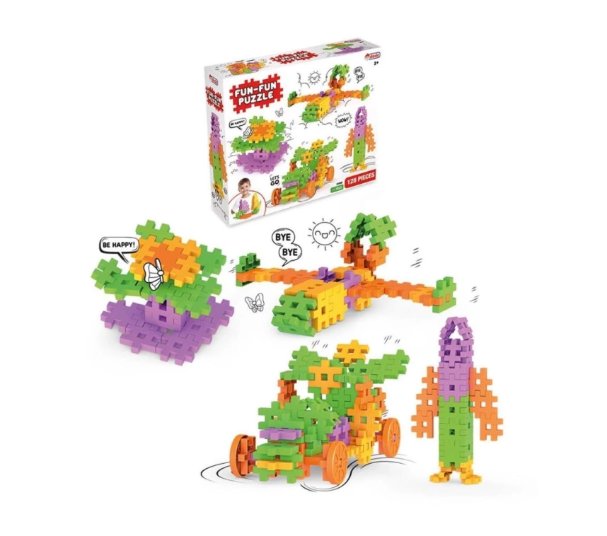 NessiWorld 03905FunFunPuzzle128Parça-Dede