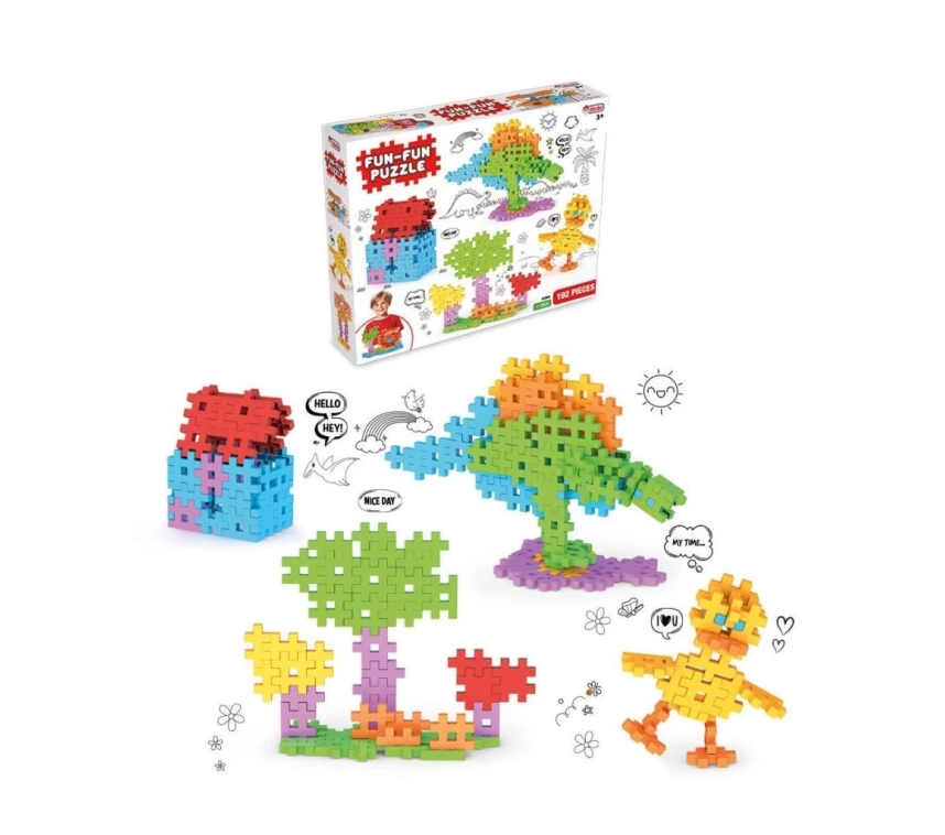 Nessiworld  03906 Fun Fun Puzzle 192 Parça -Dede