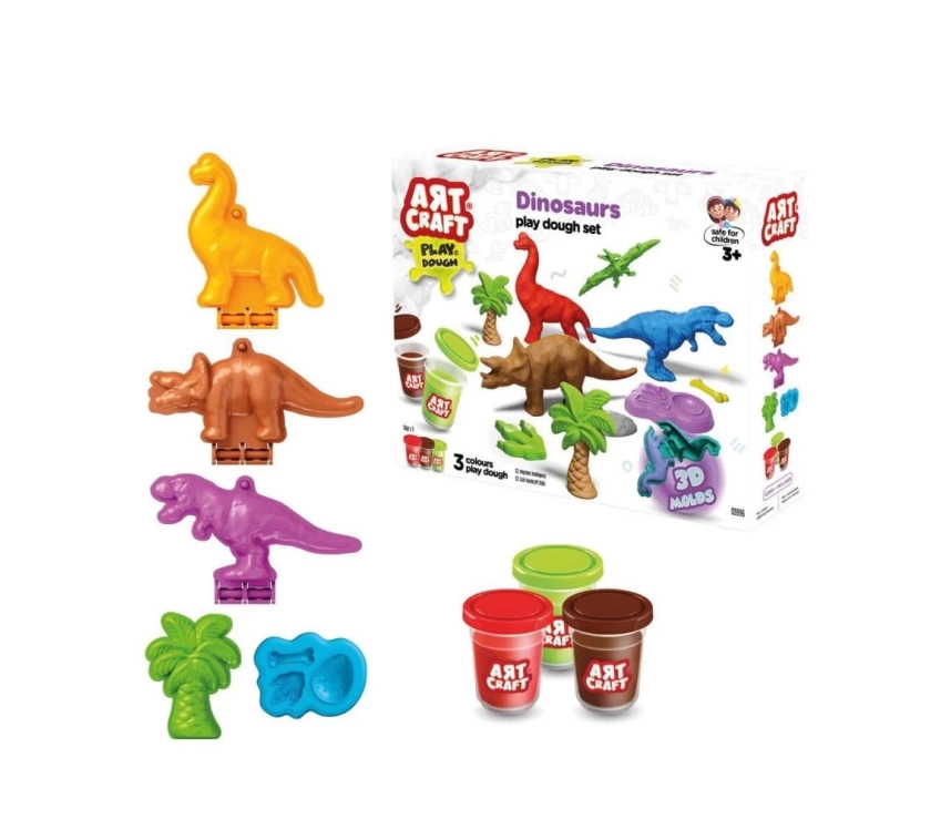 Nessiworld 03996 Art Craft Dinozorlar Hamur Set 168 Gr -Fentoys