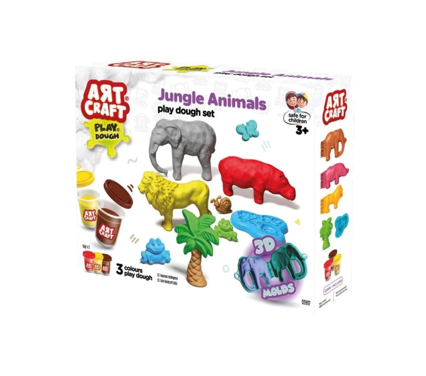 Nessiworld 03997 Art Craft Orman Hayvanları Hamur Set 168 Gr -Fentoys