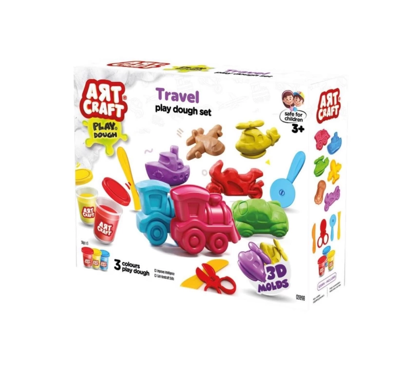 Nessiworld 03998 Art Craft Seyahat Araçları Hamur Set 168 Gr -Fentoys
