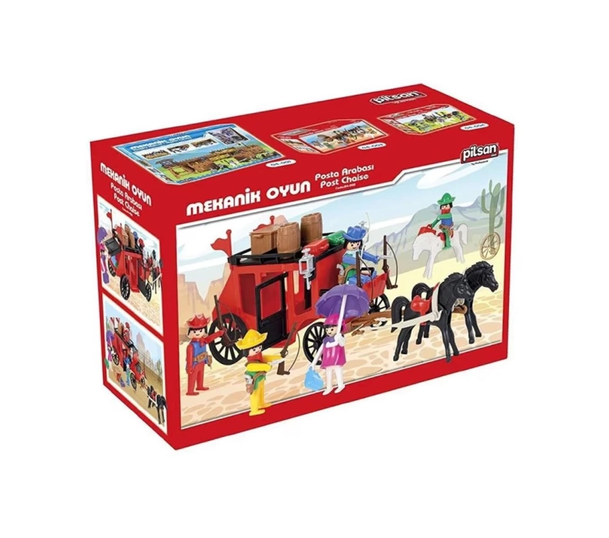 Nessiworld 04 002 Mini Mekanik Seri 2 Posta Arabası -Pilsan Oyuncak