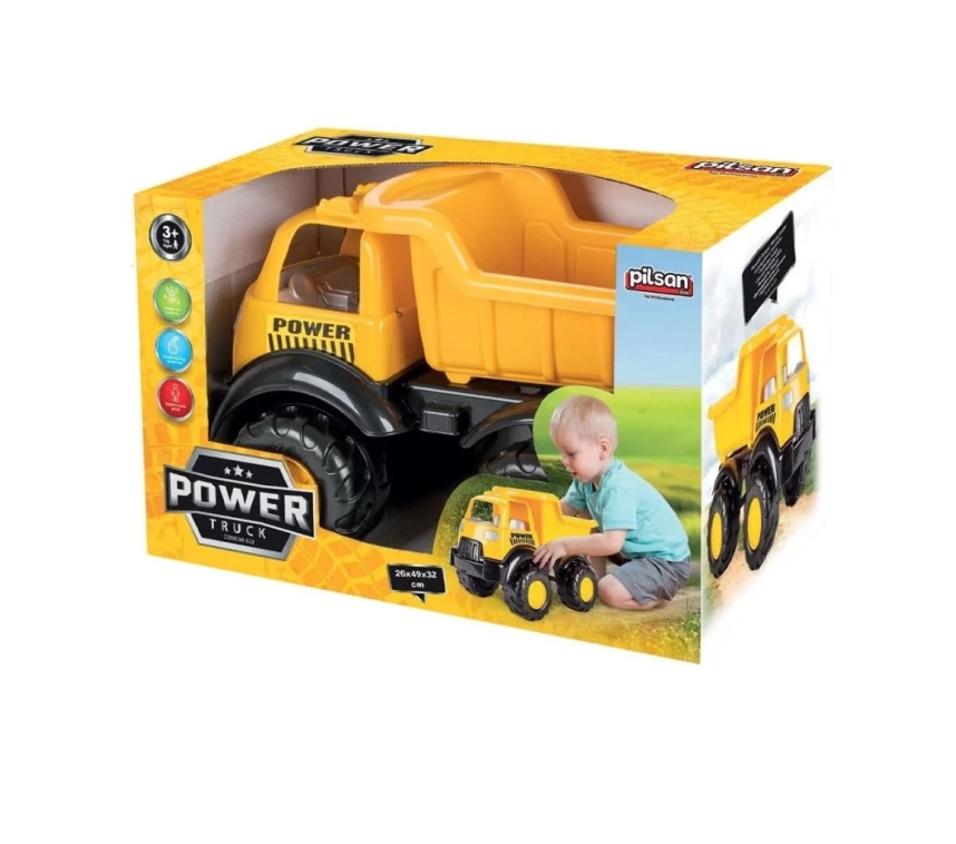 Nessiworld 06 522 Power Kamyon Sarı -Pilsan Oyuncak